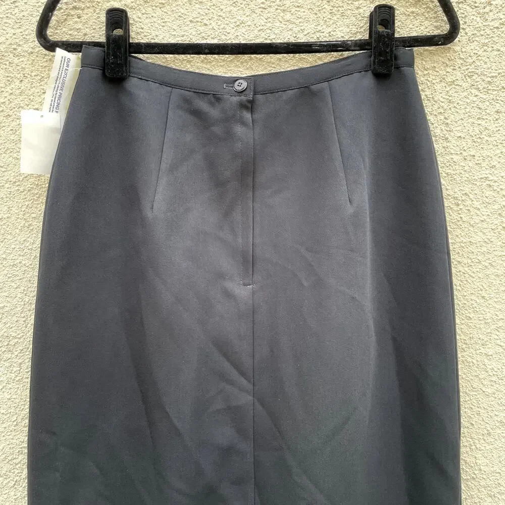 NEW Vintage Black Skirt ILGWU Union Made USA 10 - Picture 7 of 8